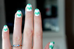 chevron nails nail tried recently stickers them were