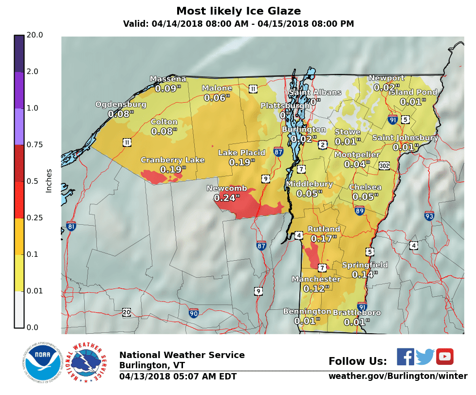 Matt's Weather Rapport Winter In April (Continued) For Vermont; Winter