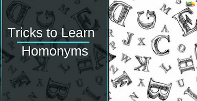 Tricks to learn Homonyms
