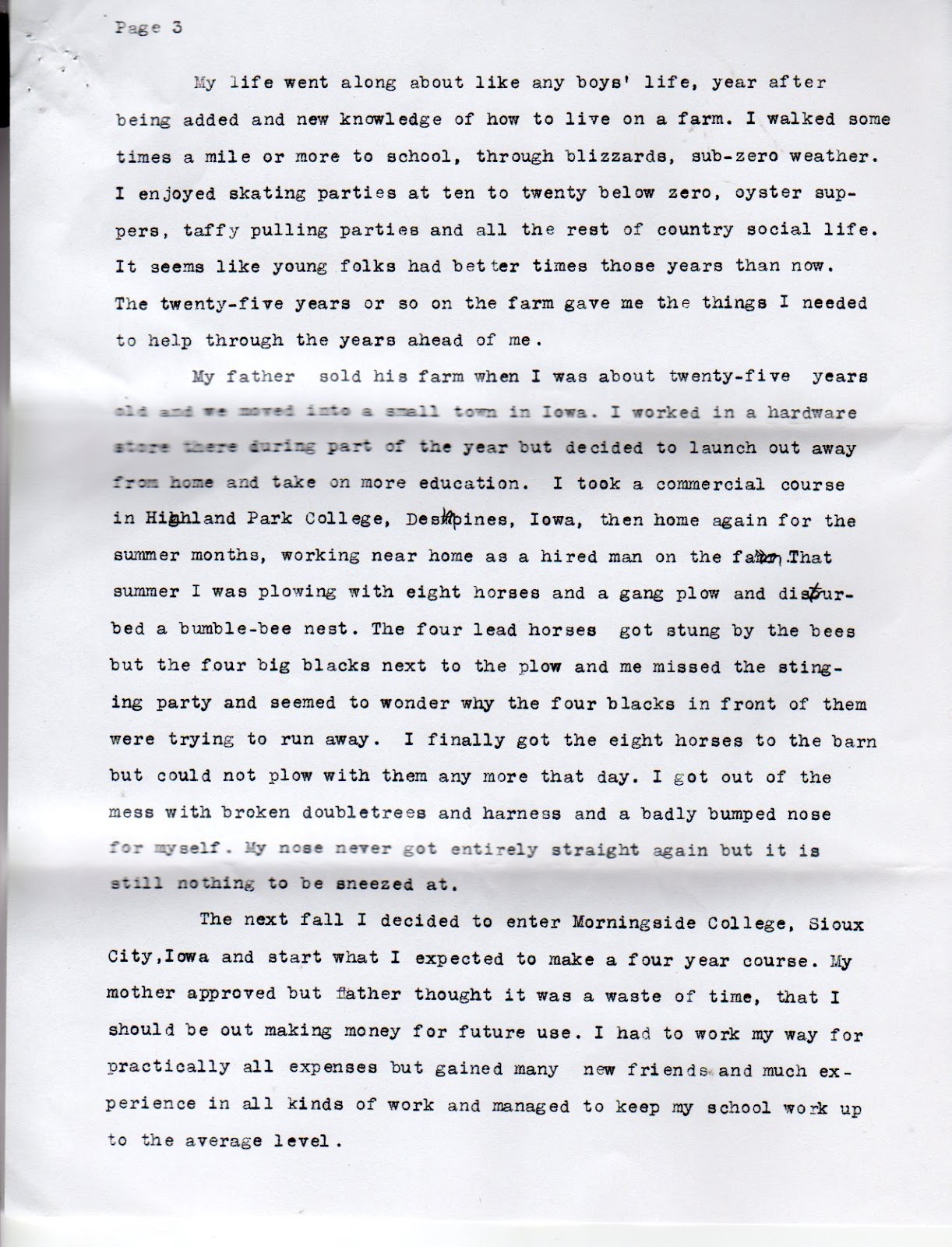 Significant event essay