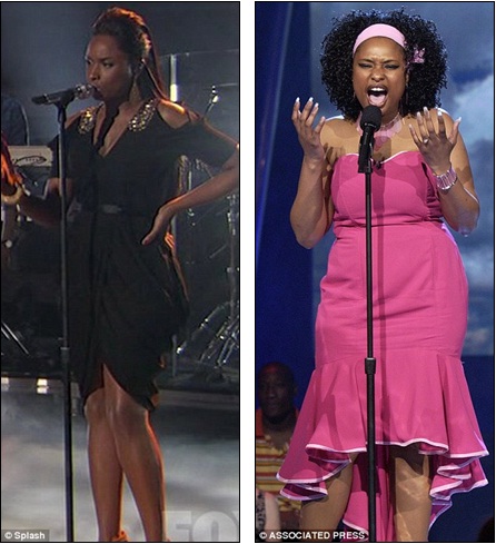Celebrity News She S Back Jennifer Hudson Still Thrills On The American Idol Stage Seven Years On And 80lbs Lighter