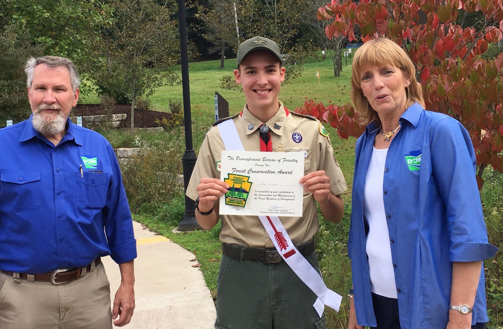 PA Environment Digest Blog DCNR Recognizes Boy Scout Peter Livengood
