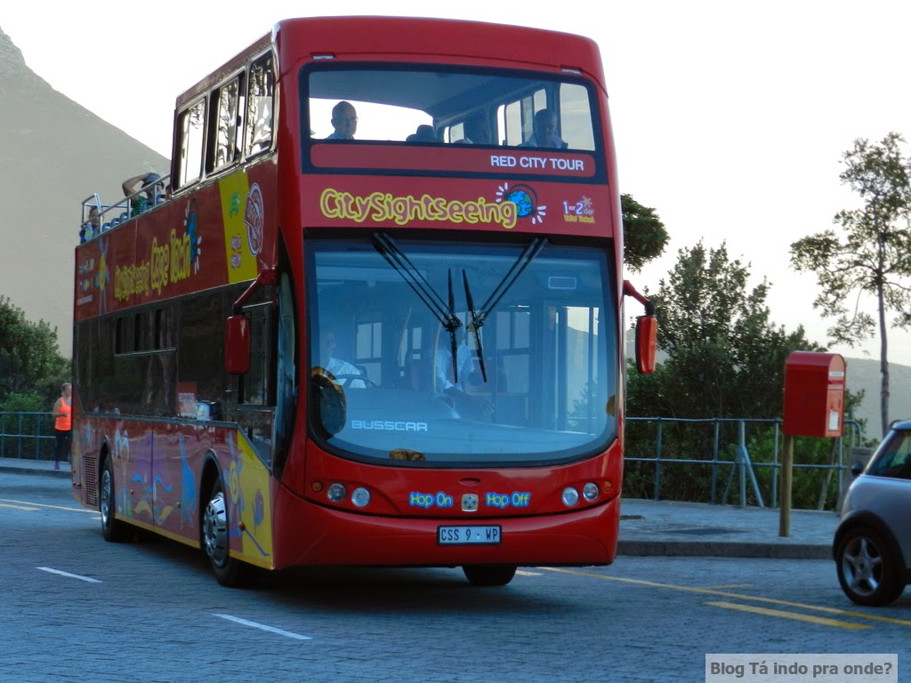 ônibus hop-on, hop-off na Cidade do Cabo