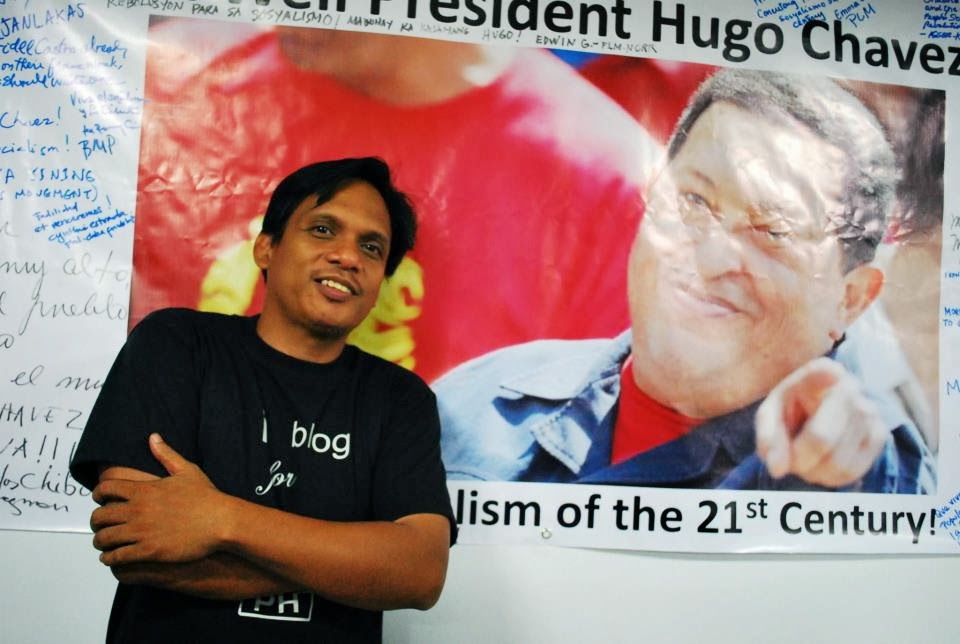 with Hugo Chavez pic