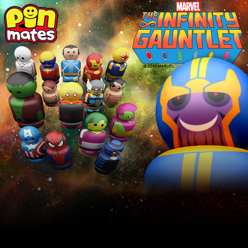 San Diego Comic Con 2018 Exclusive Infinity Gauntlet and Marvel Mutants Pin Mate Box Sets by Entertainment Earth