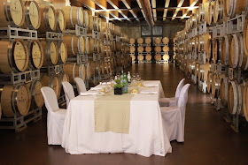 Wine dinner in the wine cellar of Pasqua