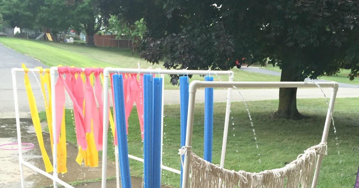 Family and the Lake House PVC Pipe Car Wash