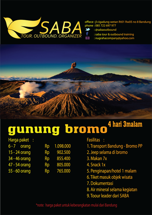 SABA TOUR Paket Wisata Gunung Bromo