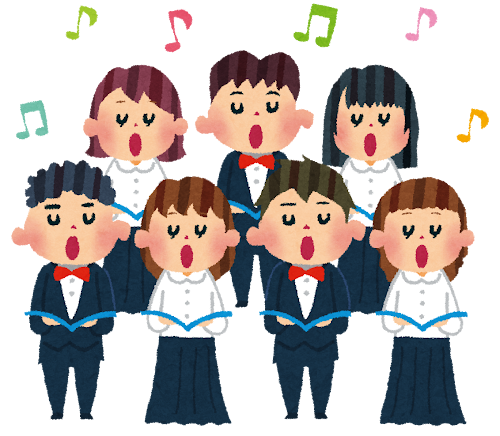 合唱団のイラスト