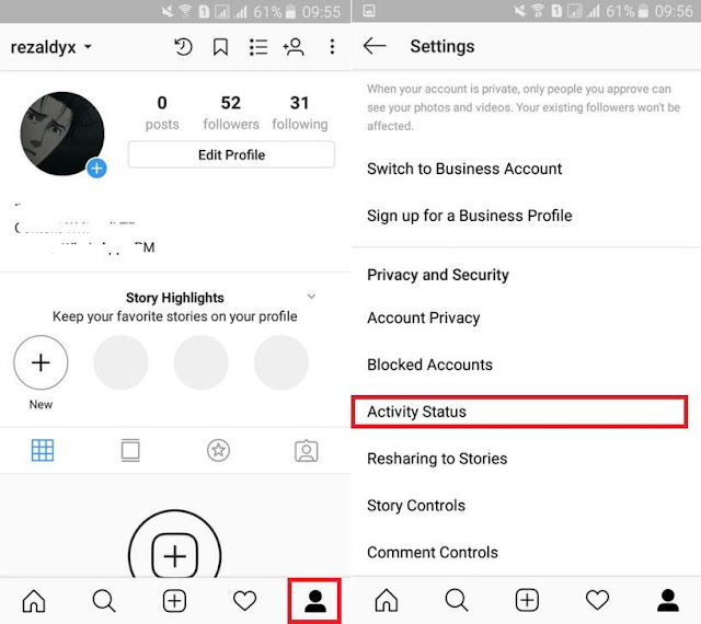 Cara Mengetahui Teman Yang Sedang Online di Instagram