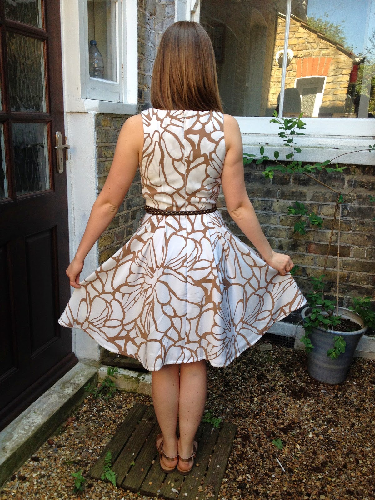 Diary of a Chainstitcher: Cupro Floral By Hand London Flora Dress with faux wrap bodice