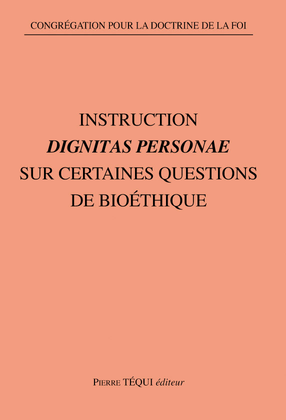 Sur certaines questions de bioéthique