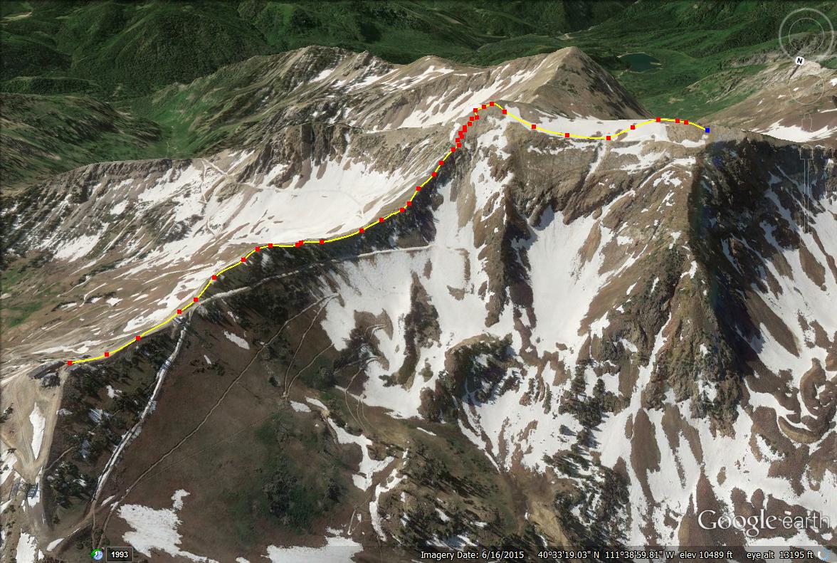 Girl on a Hike Hiking to American Fork Twin Peaks