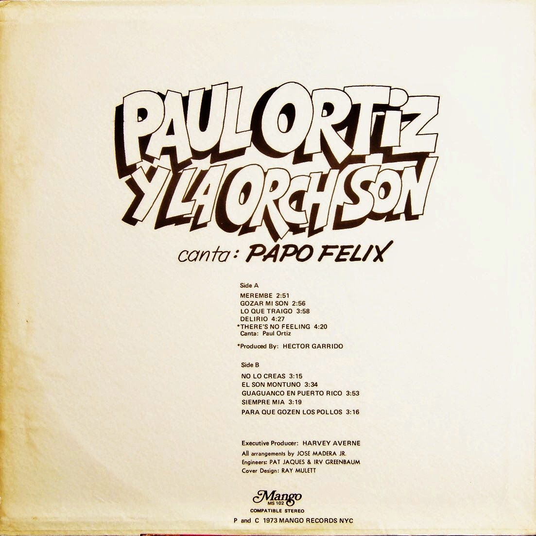 . Paul Ortiz Y La Orquesta Son