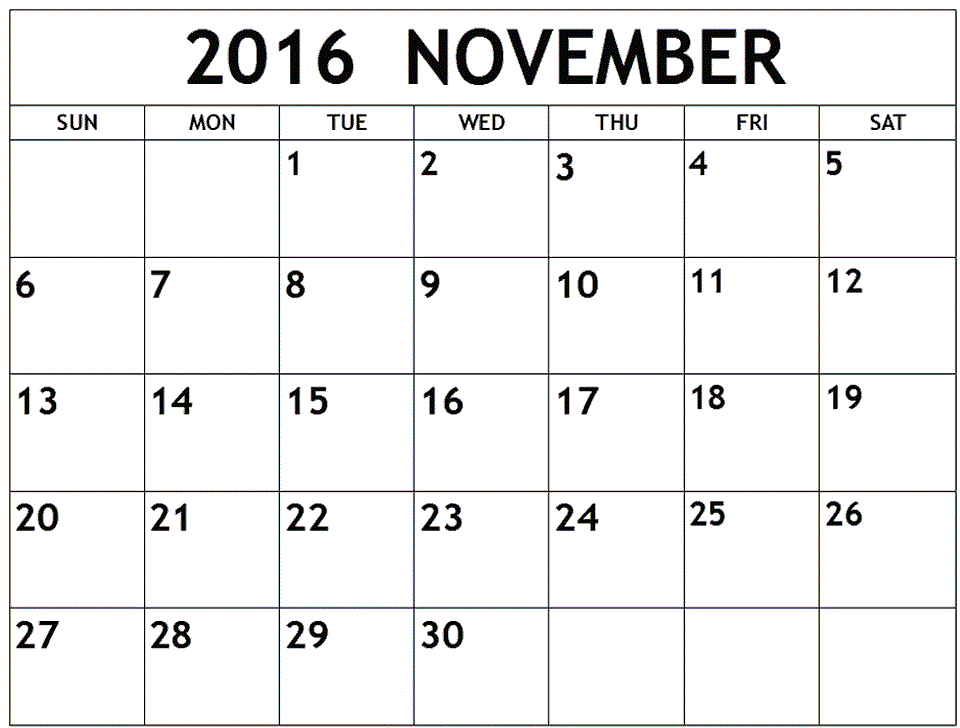 calendar to write on