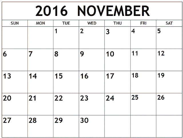 calendar to write on