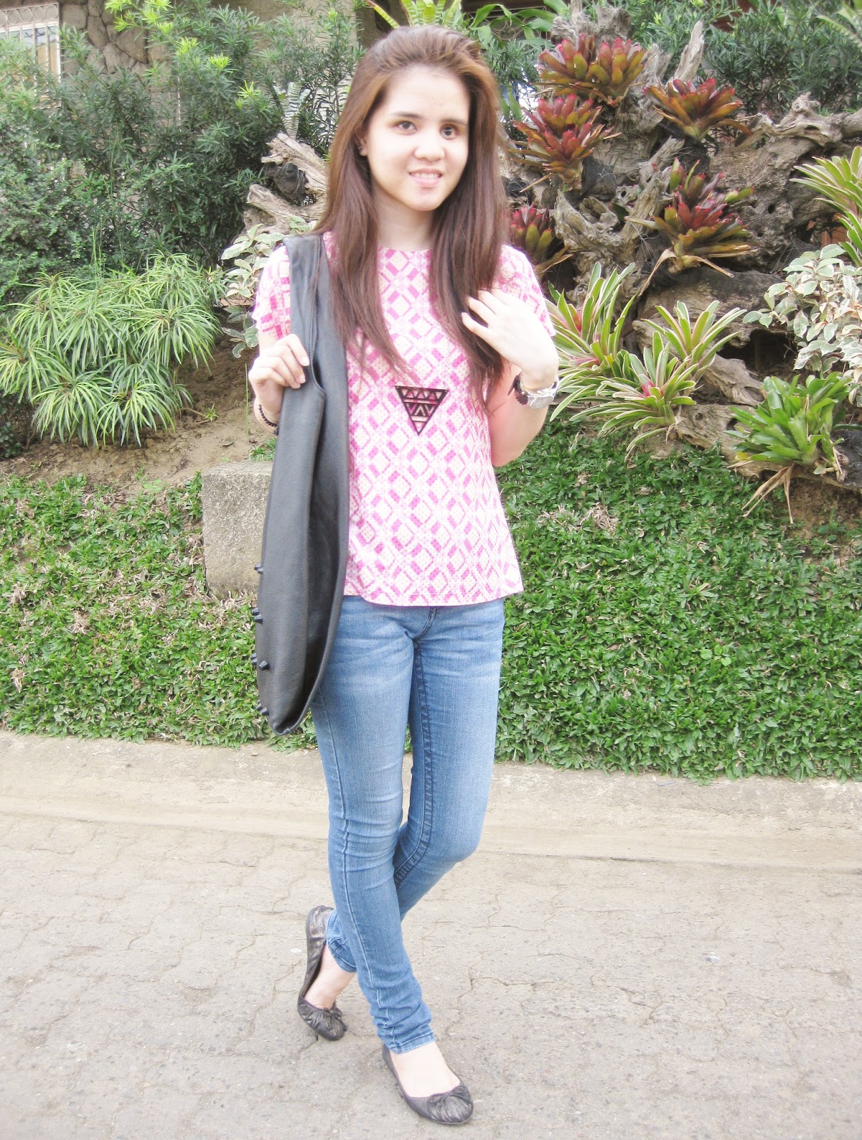 jeans and ballet flats
