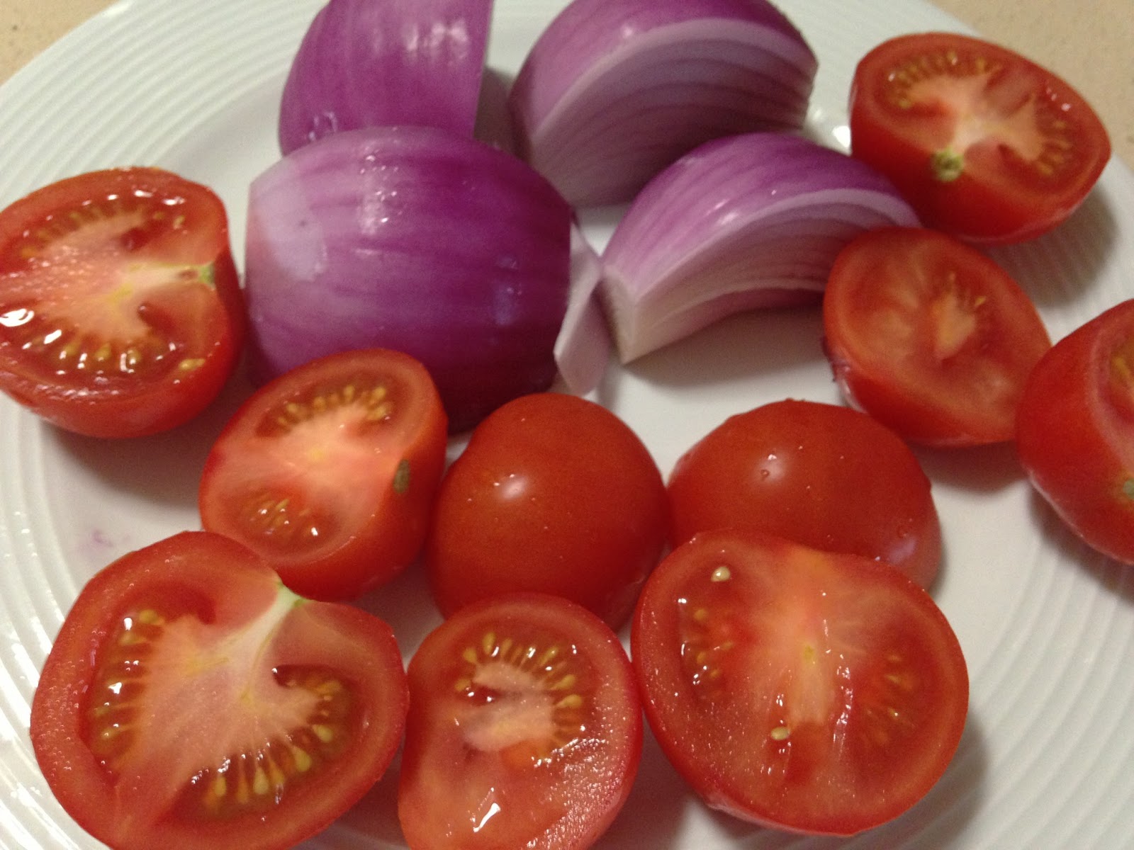 Con mucho gusto Mario: Tomates Cherry y Cebollas a la Parrilla