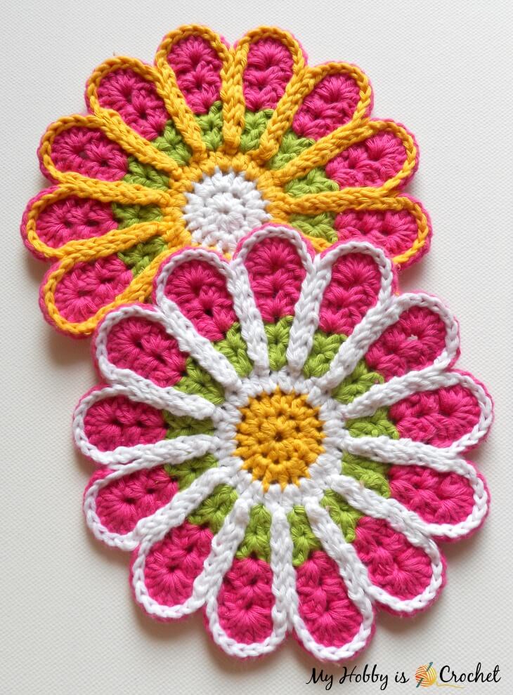 My Hobby Is Crochet: Chrysanthemum Coaster – Pattern Review + Free Crochet  Pattern Download Link