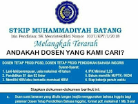 Lowongan Dosen Pendidikan Bahasa Inggris Januari 2019 - STKIP Mu Lowongan Dosen Pendidikan Bahasa Inggris Januari 2019 - STKIP Mu