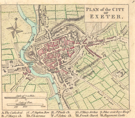 Exeter Working Papers in Book History Exeter maps