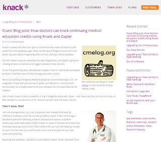 how to track continuing medical education credits using CMElog.org