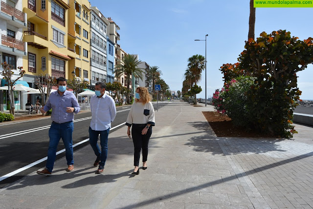 Santa Cruz de La Palma ya dispone de un recién remodelado primer tramo de la Avenida Marítima