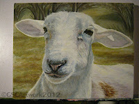 muffin sheep acrylic painting