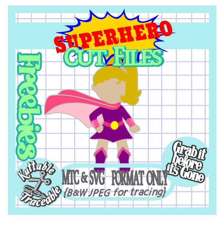 The Scrapoholic 25 Days Superhero Free Mtc Svg Cut Files Day 11 Paper Doll 05
