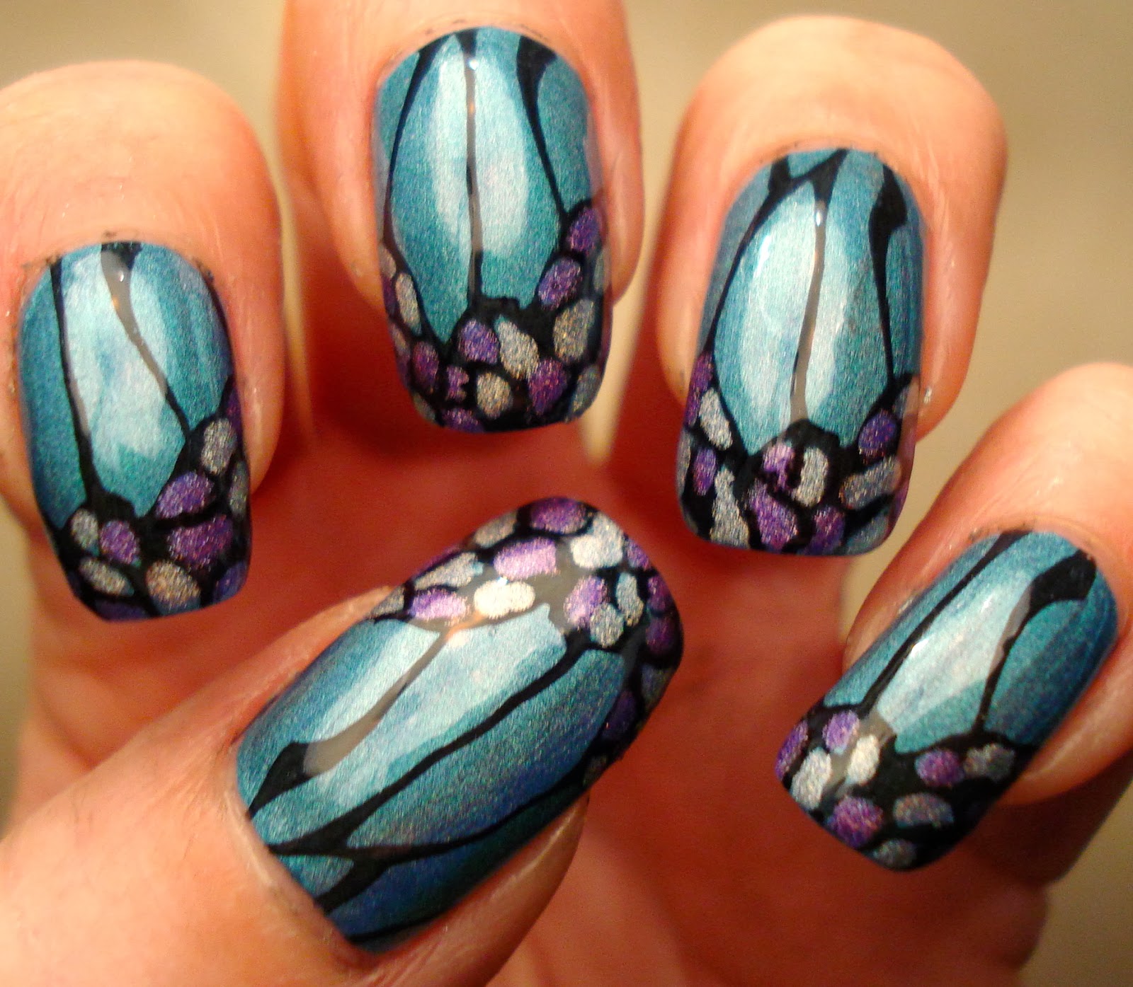 Little Miss Nailpolish Holo Butterfly Wings Nail Art