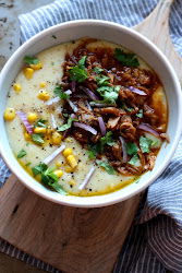 cooker pressure recipes electric pork pulled bbq polenta braised creamy corn mangotomato cooking modern