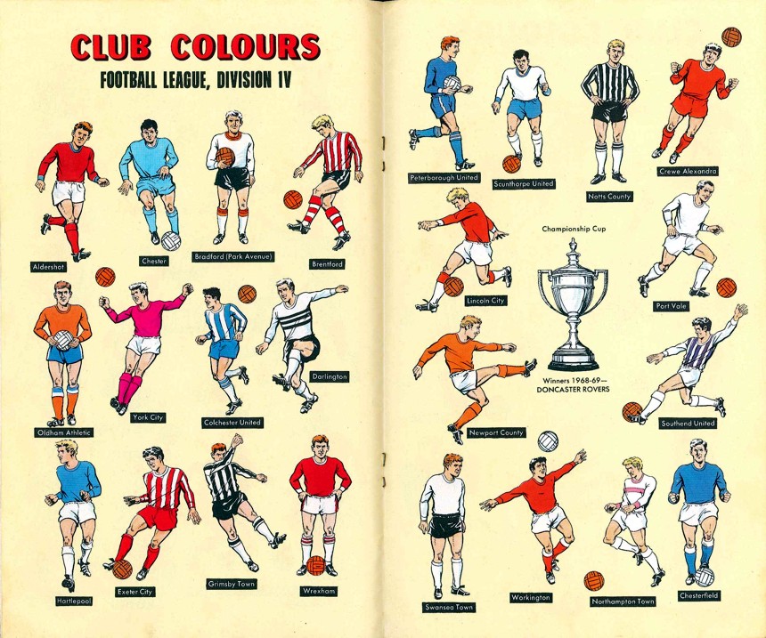 The Hotspur Handy Book of Football Club Colours, 1969 The Football Attic