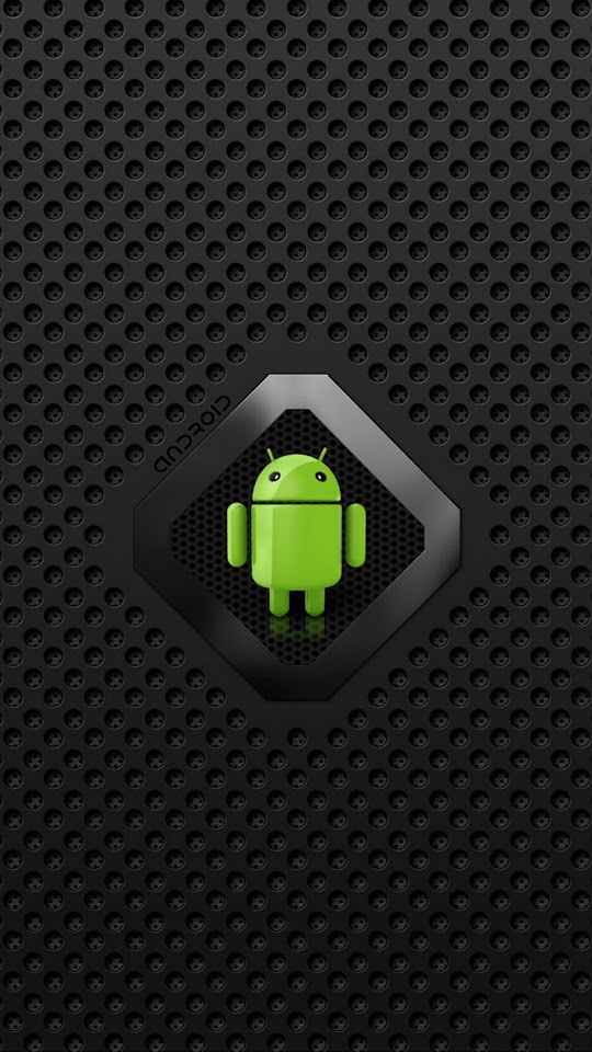 Android Logo On Carbon Dot Pattern  Android Best Wallpaper