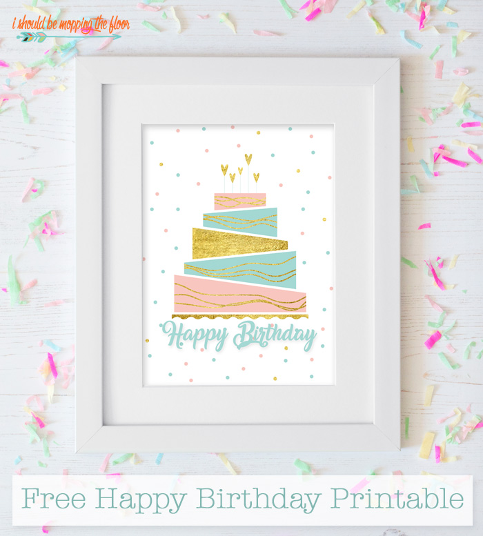 Free Happy Birthday Printable