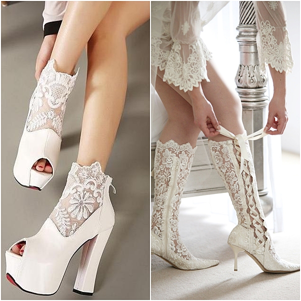 vestido de noiva com bota