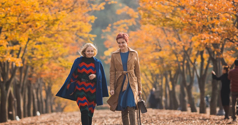 70s Autumn. Knit dress - My Blonde Gal