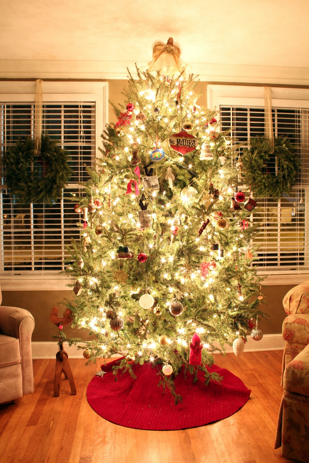 Bowling with Christmas Trees