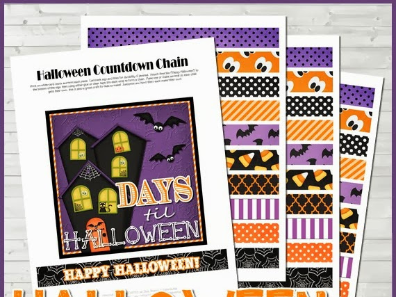 {NEW!} Printable Halloween Countdown Chain