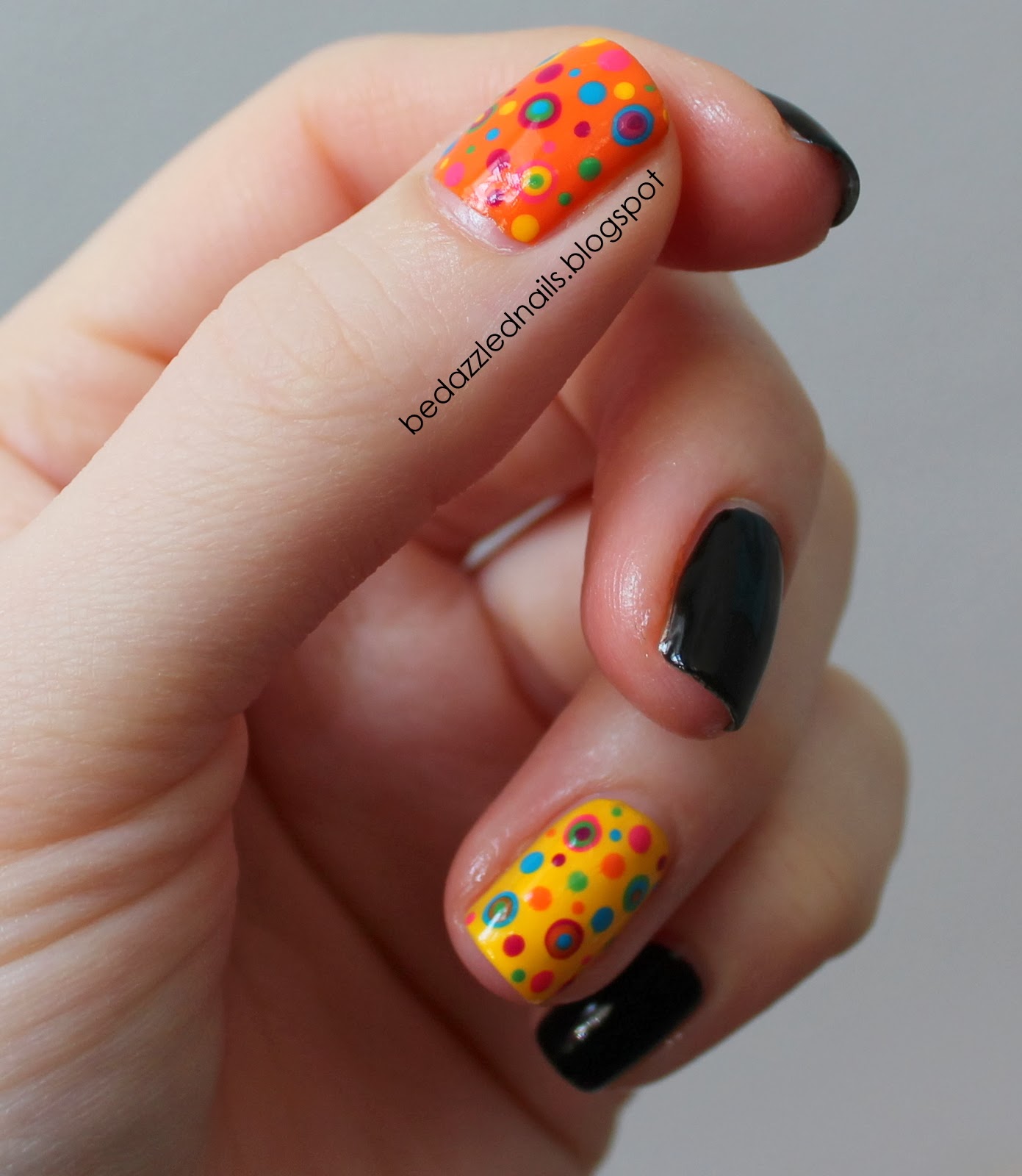 Bedazzled Nails: Crazy for Polka Dots