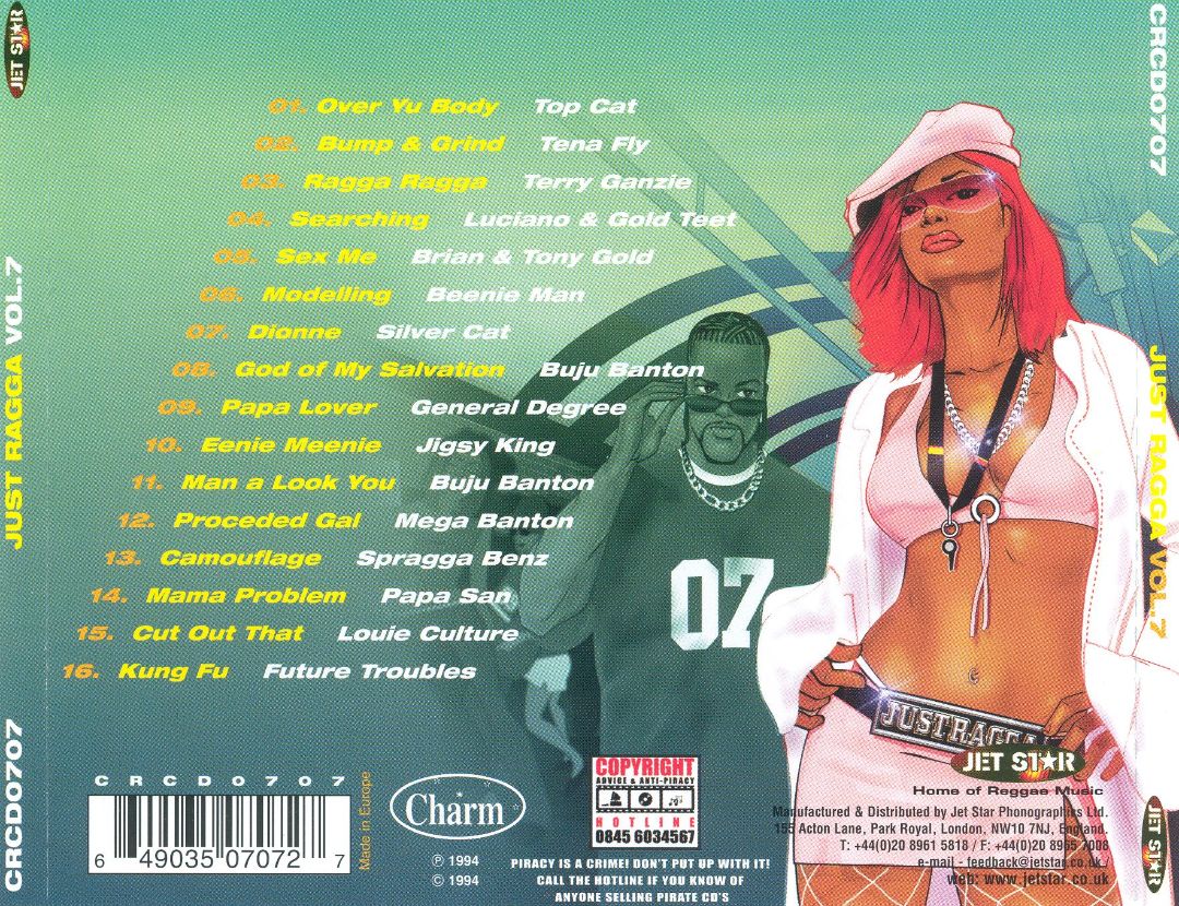 VA - Just Ragga - Vol. 7 - (CD-1994) VERSO