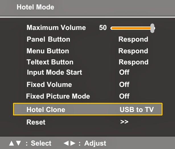 Electro help SERVICE MODE HOTEL MODE TOSHIBA LCD TV/DVD COMBO