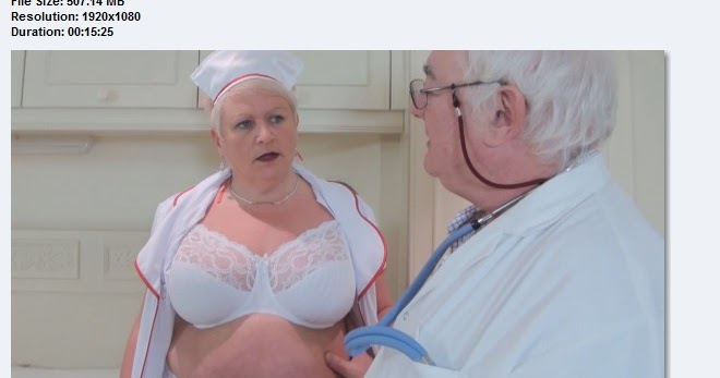 Mature and granny porno: BBW granny nurse show pussy to doctor