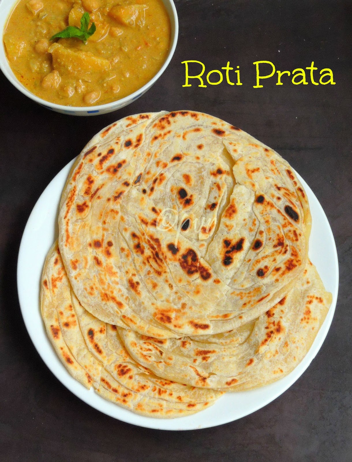 Priya's Versatile Recipes: Roti Prata - Singaporean Flat Bread with ...