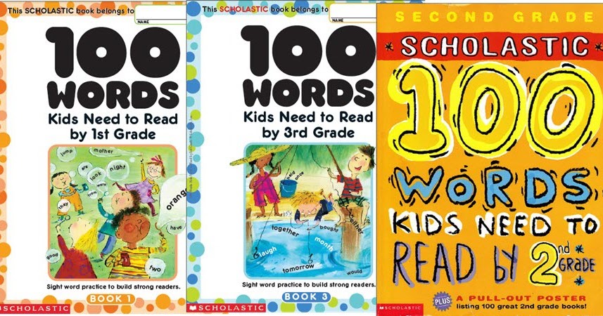 100 words kids need to read 3 Levels