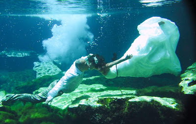 Underwater Bride and Groom