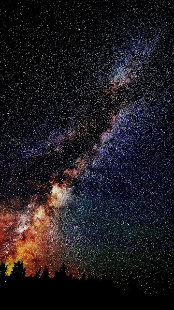 Ngắm nhìn hình nền điện thoại bầu trời đêm đầy sao tuyệt đẹp