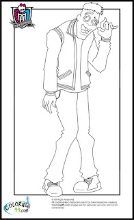 monster high boys moe slow moe deadovitch coloring pages