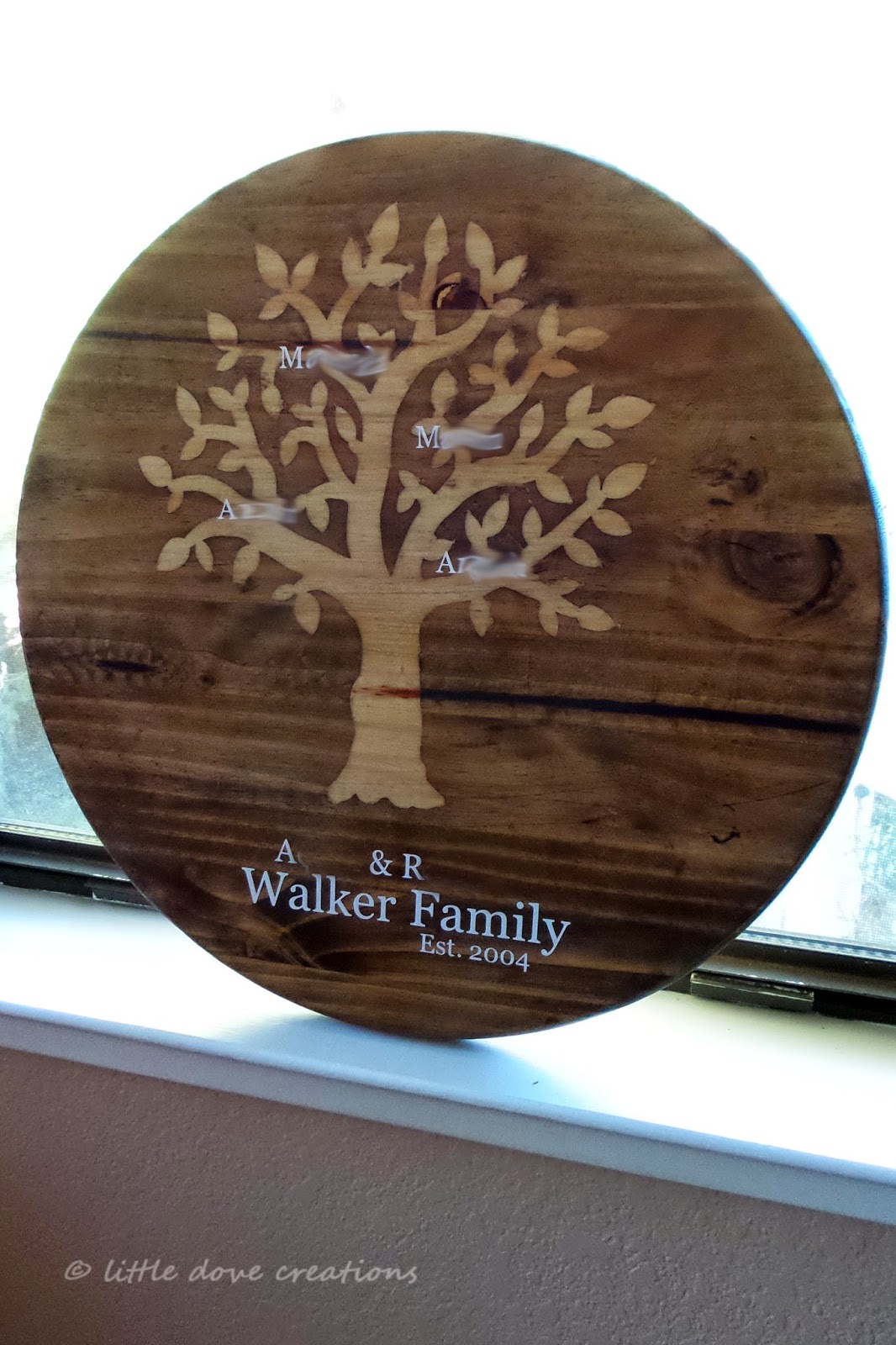 family tree plaque