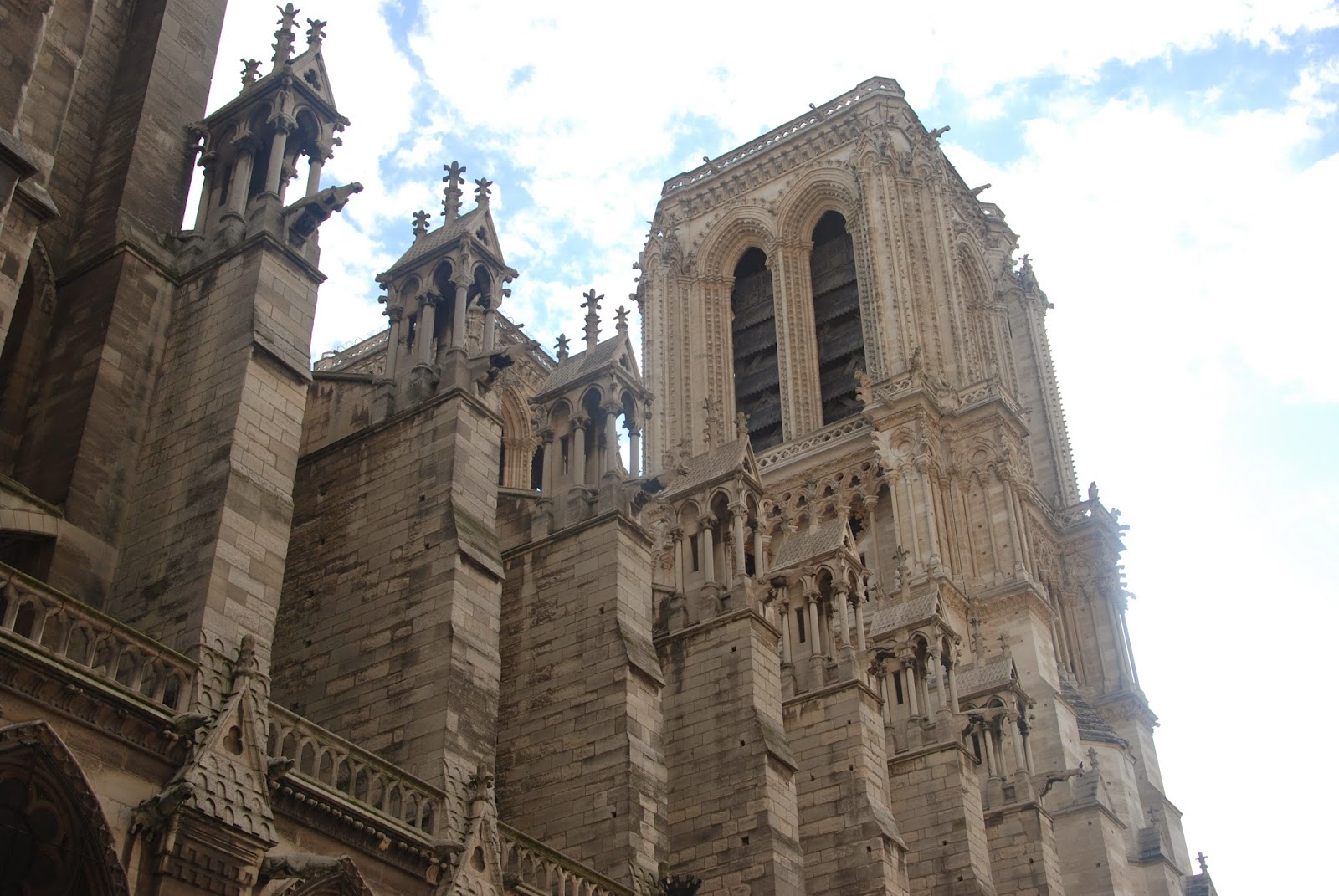 Contrafuertes de la catedral de Notre Dame, Paris