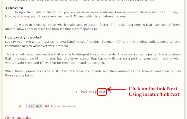 Mastering Test Automation by - Vinod Rane: Locate a link and click on it